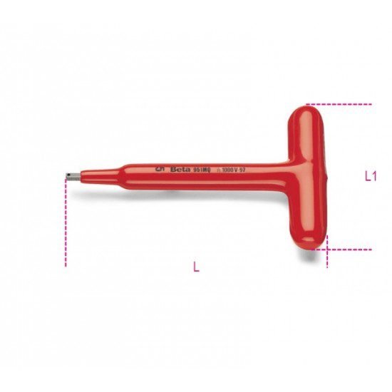 951 MQ/6-Излоиран имбус со Т рачка, 6 mm