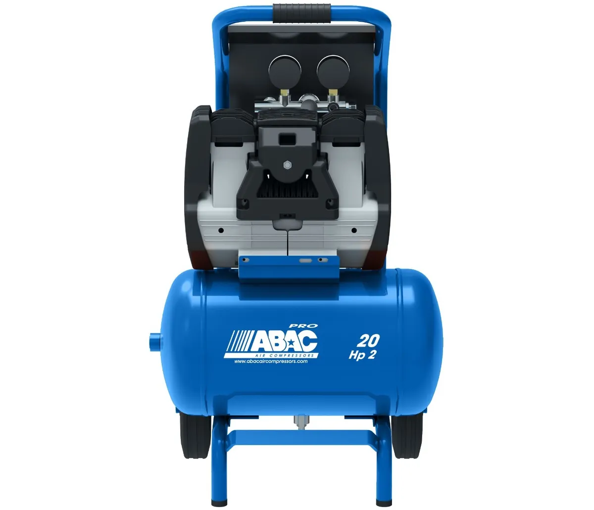 Компресор клипен 20л безмаслен тивок ABAC hockenheim os20p 1,5kw 9bari 230l/min - Image 3